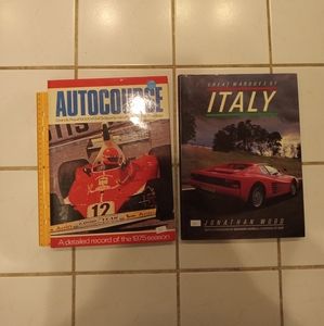 Great Marques of Italy and Autocourse 1975 Edition - 2 collectors car books